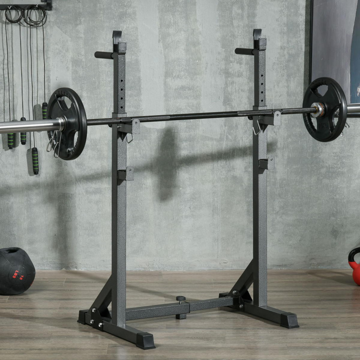 SPORTNOW Heavy Duty Adjustable Squat Rack