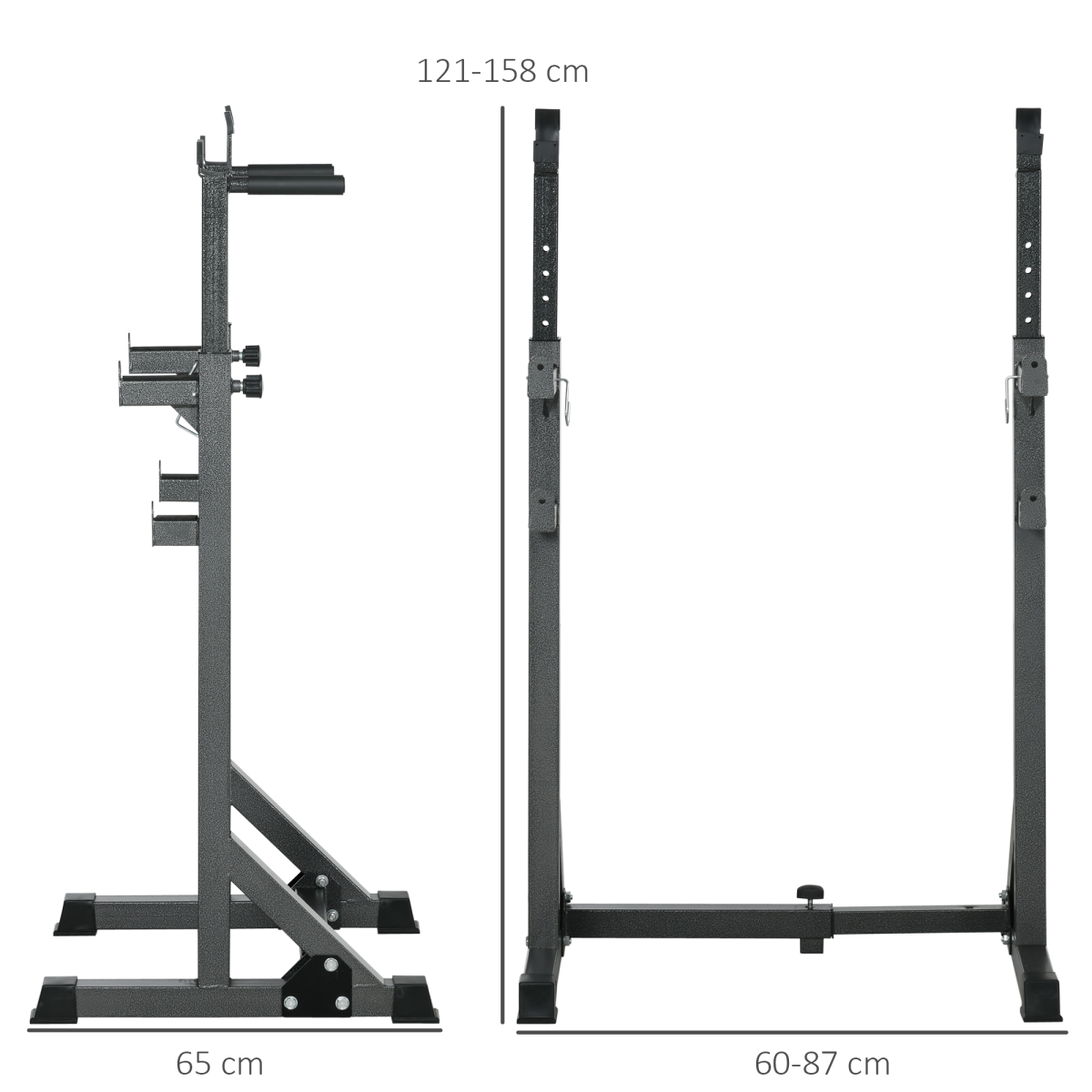 SPORTNOW Heavy Duty Adjustable Squat Rack