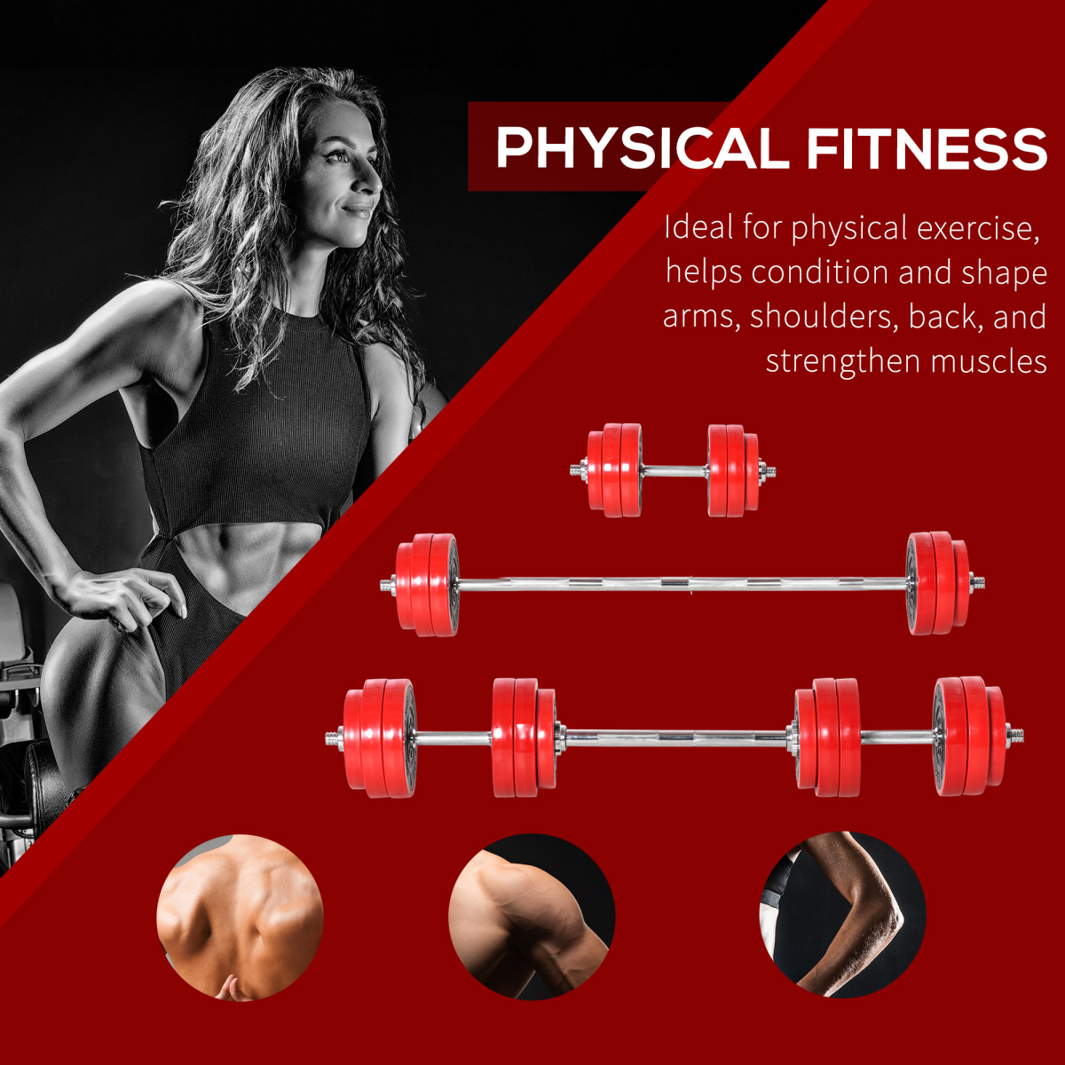 30KG Adjustable Barbell & Dumbbell Set