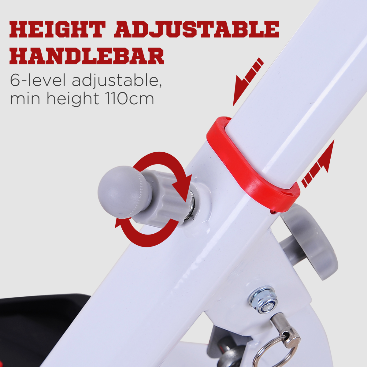 Compact Adjustable Stepper with LCD & Handlebar