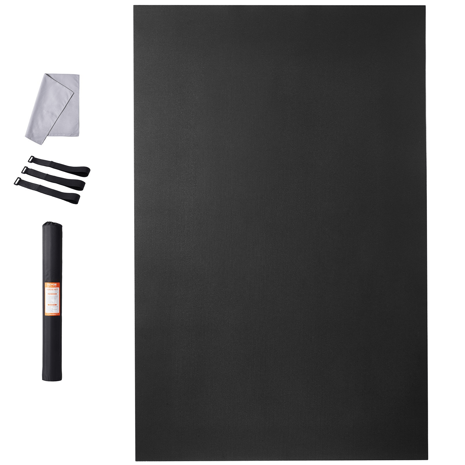 Exercise Mat VEVOR Non-Slip Exercise Mat - 9x6ft Yoga, Gym, Pilates Workout Mat