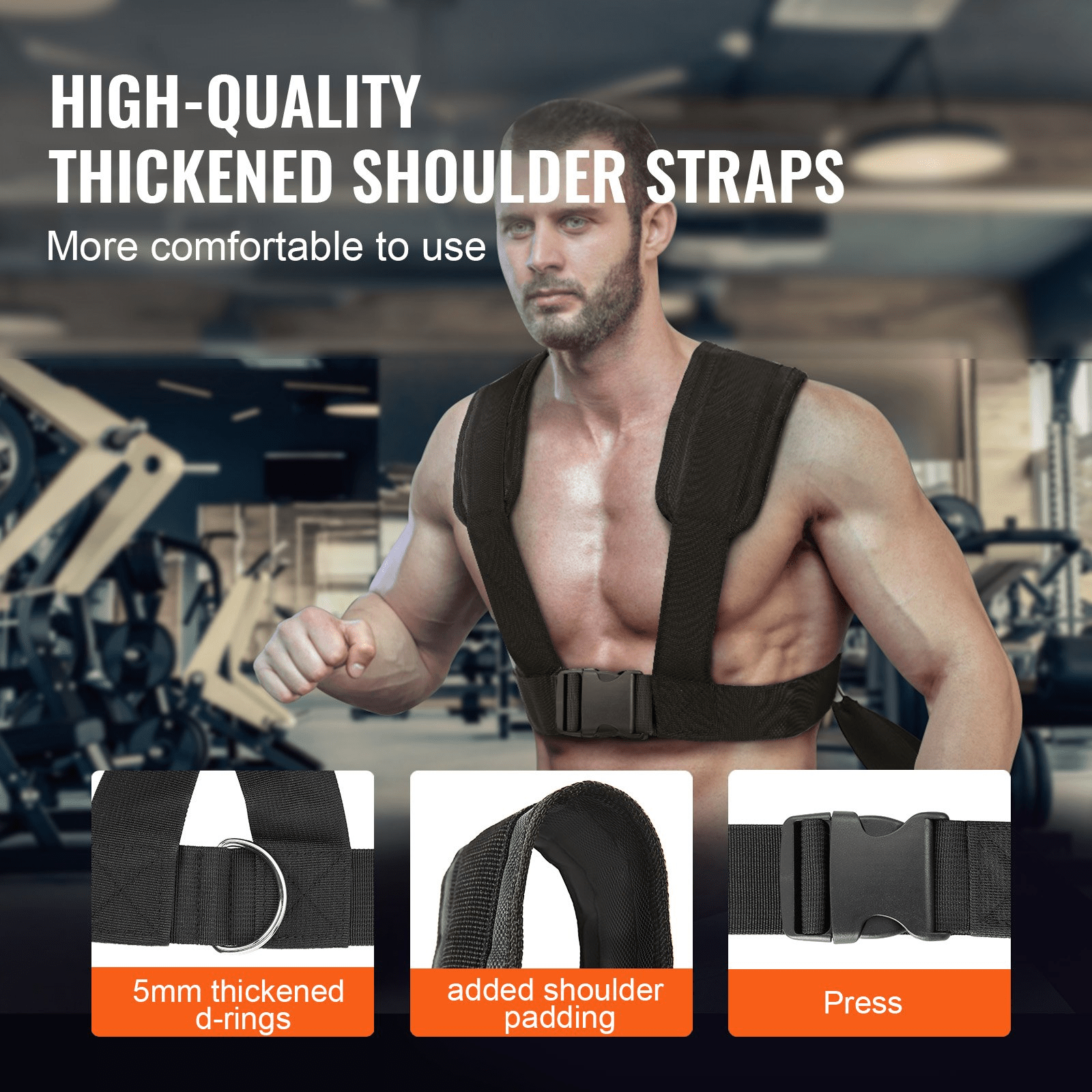 Pull Push Power Sled VEVOR Weight Training Sled - Powerful Pull Push Power Sled