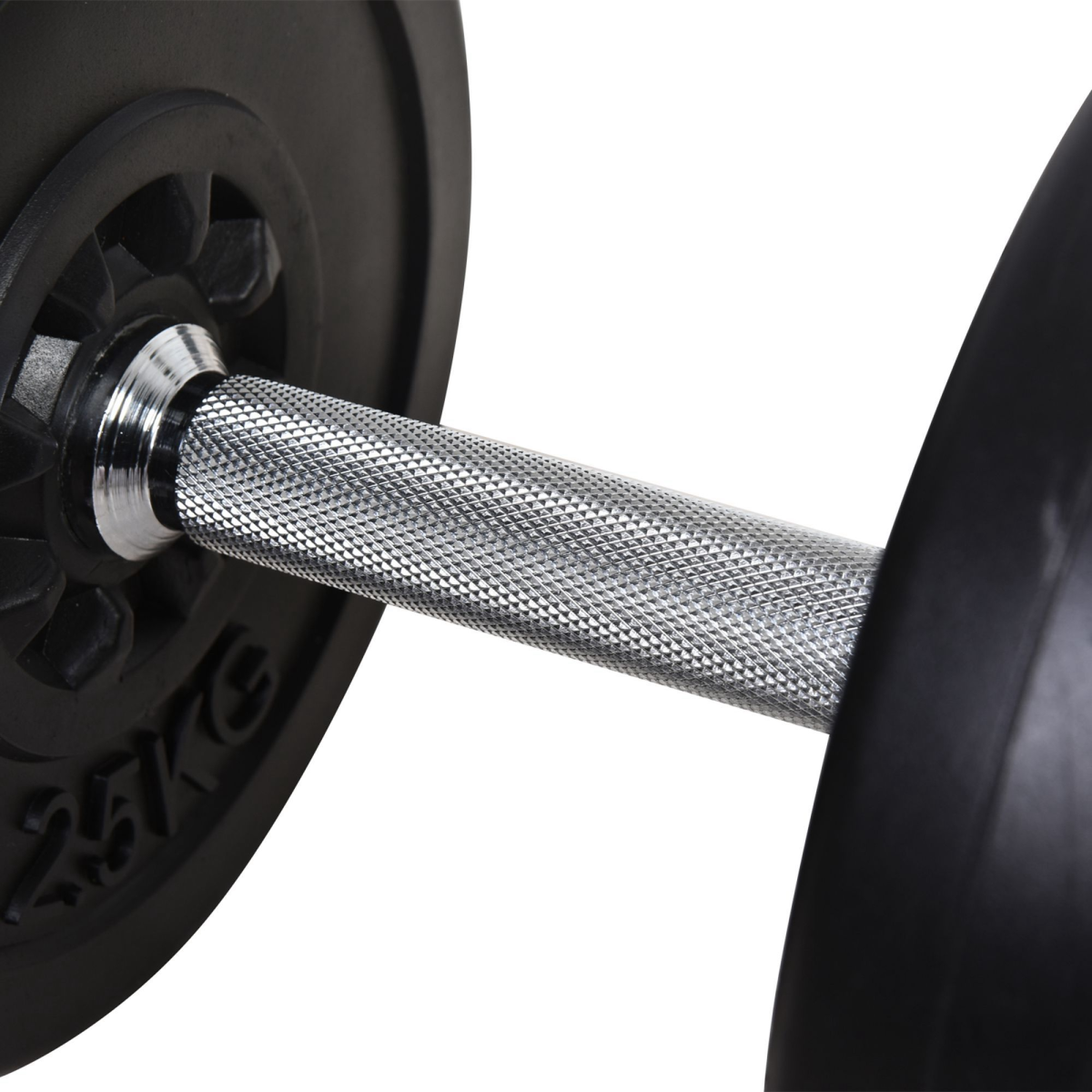 HOMCOM 65kg Adjustable Dumbbell & Barbell Set