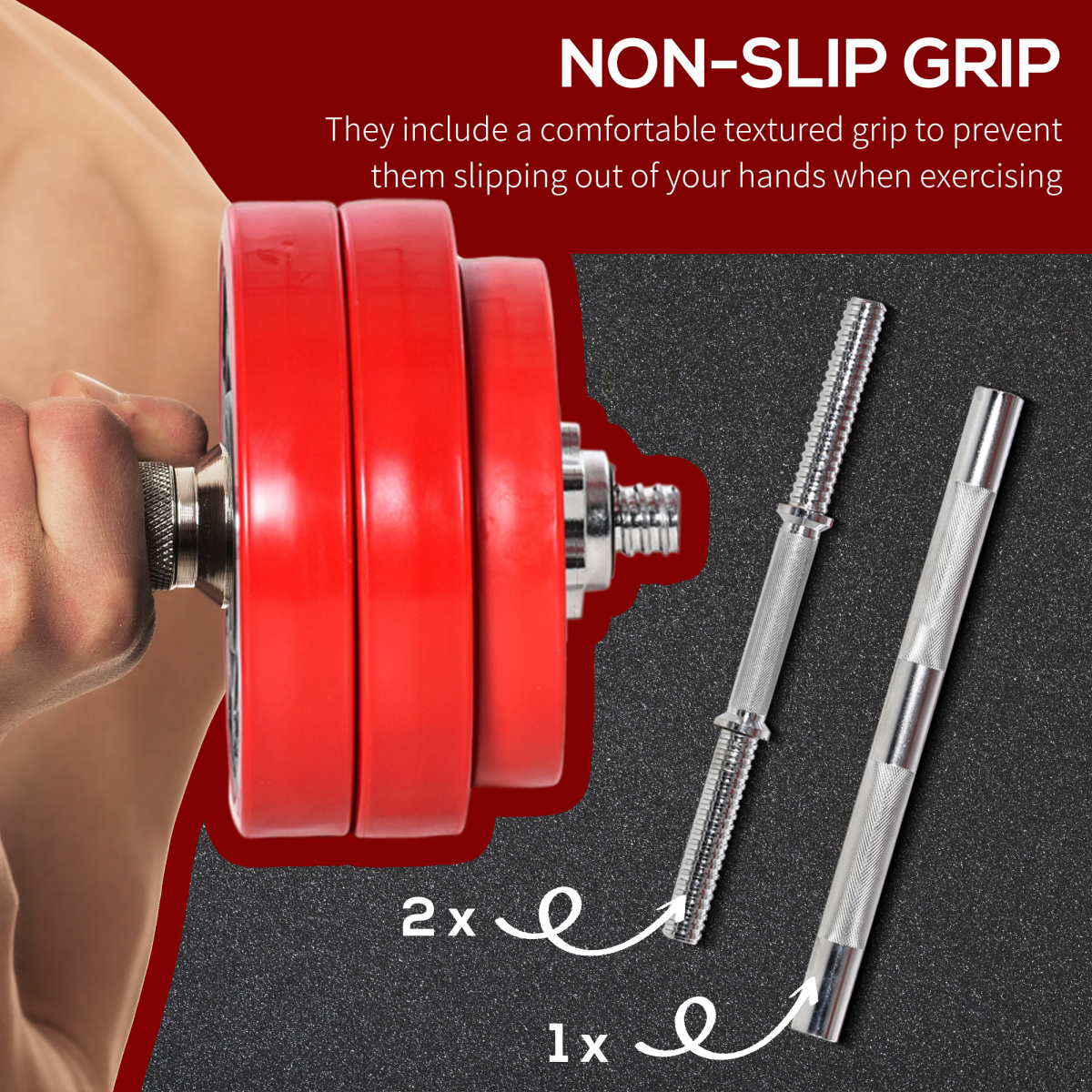 30KG Adjustable Barbell & Dumbbell Set