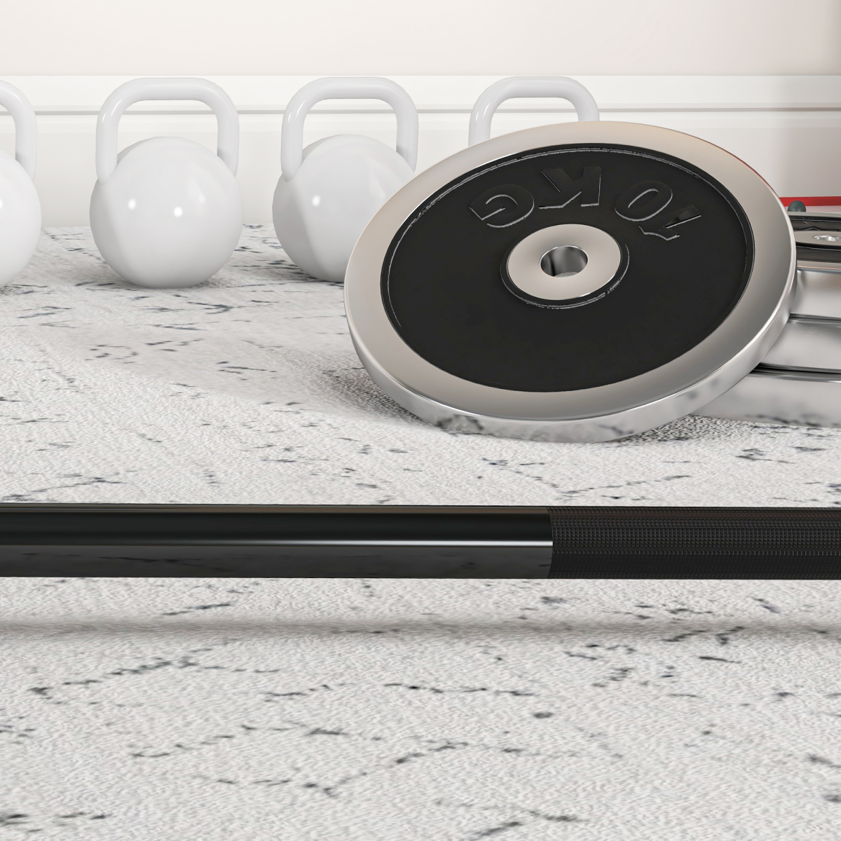 SPORTNOW Heavy-Duty Barbell Bar for 5cm Plates
