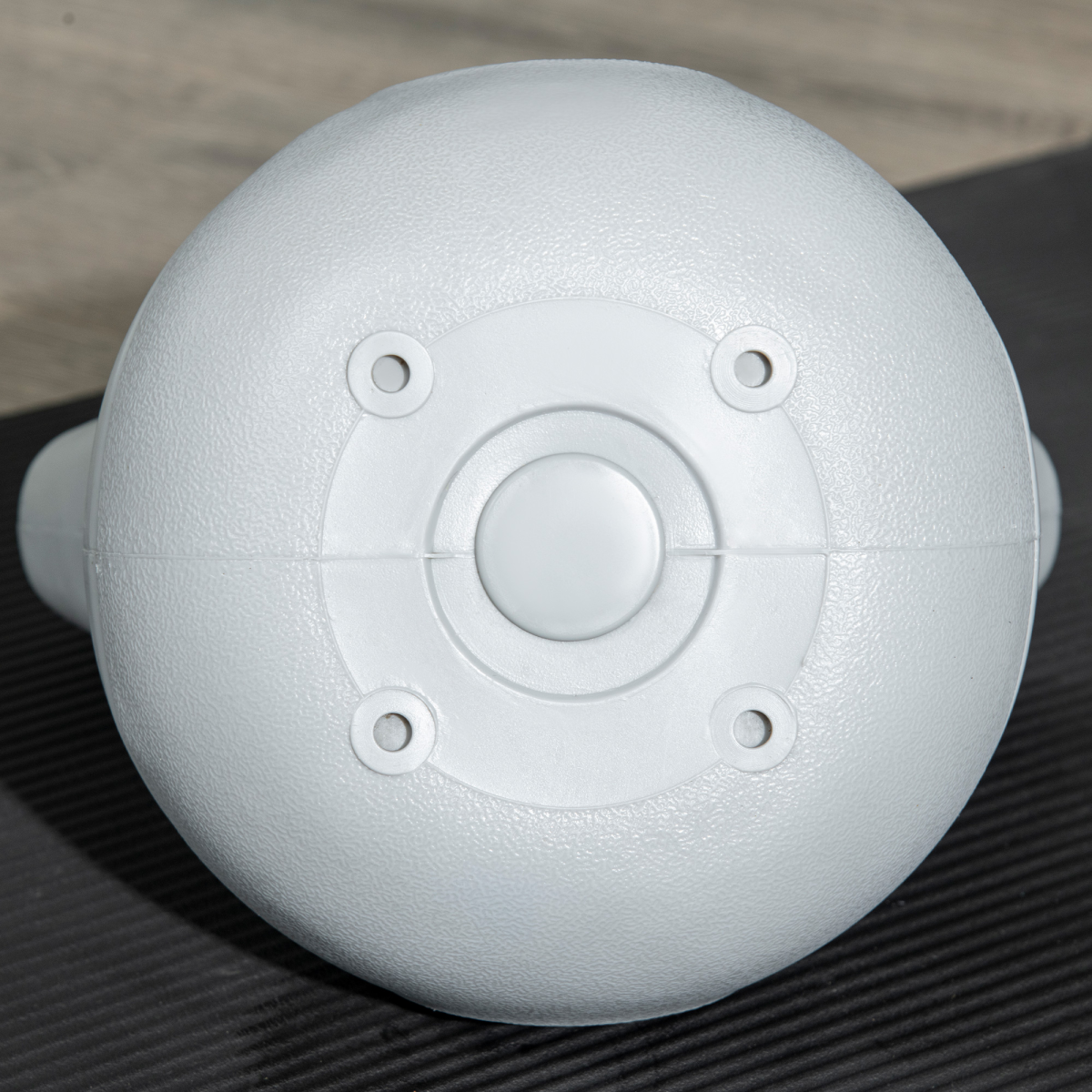 SPORTNOW 4kg Kettlebell - Yellow & Grey