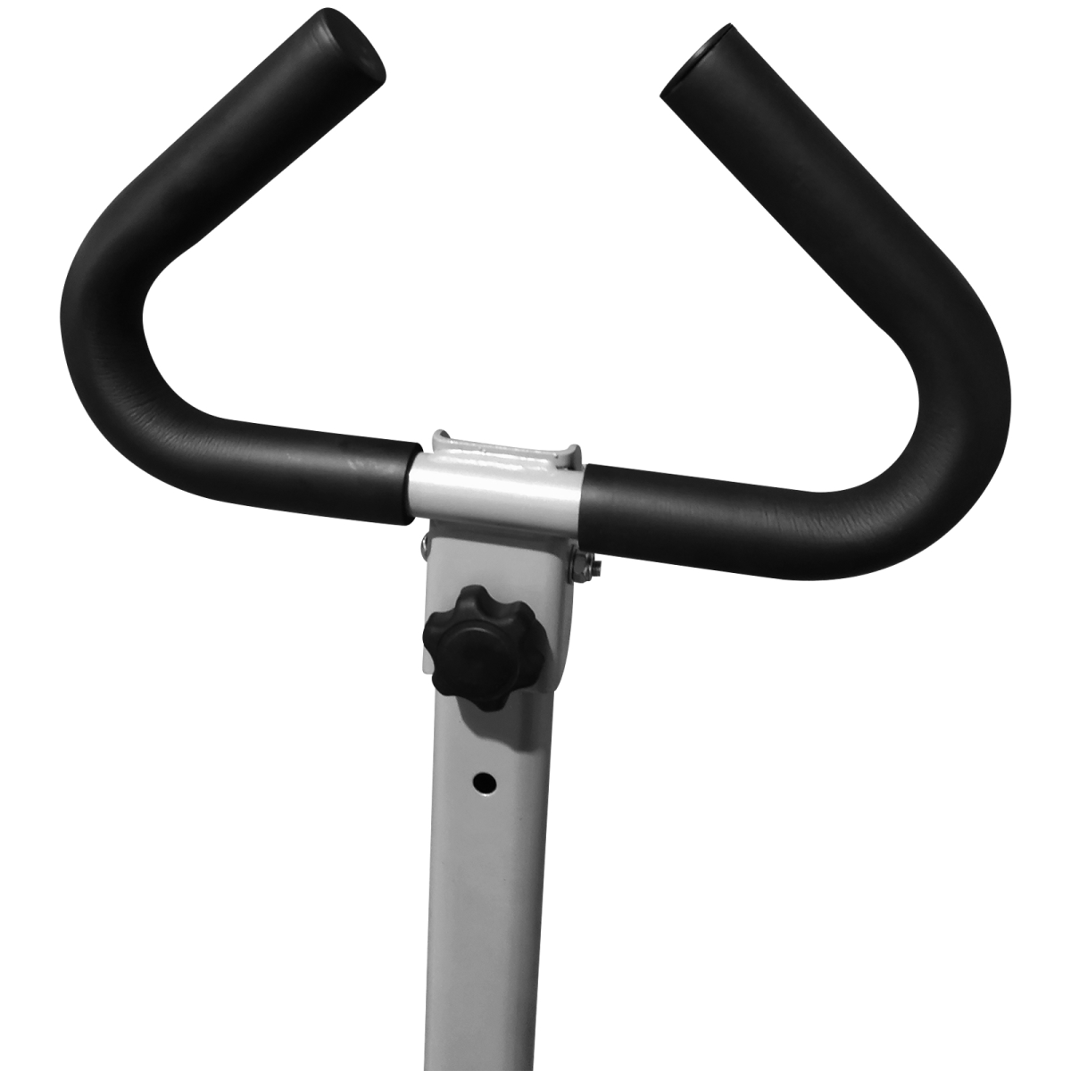 Compact Adjustable Folding Stepper with LCD Display & Handlebars - Grey