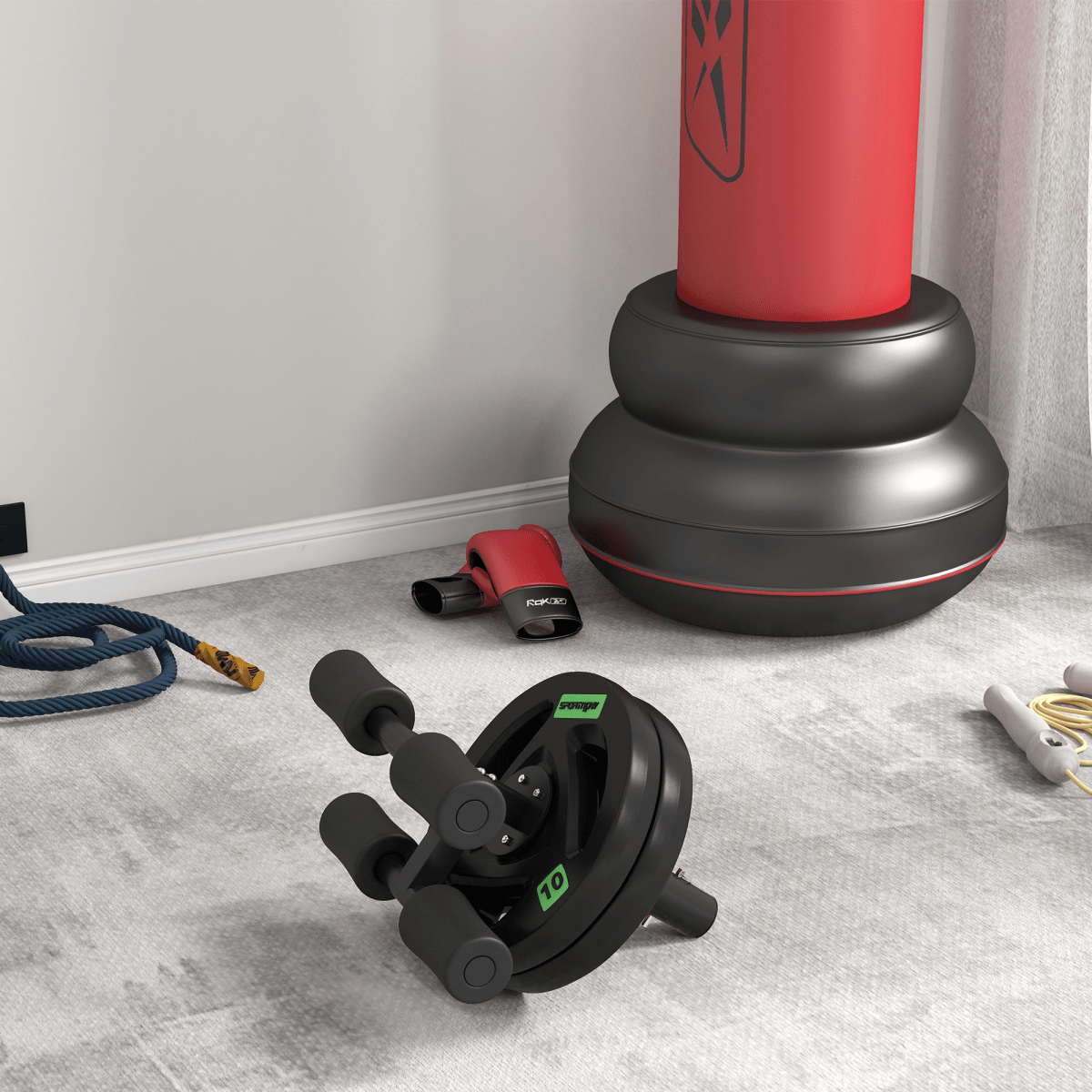 Free weights Olympic Weight Plates Set, 2 x 5kg Tri-Grip