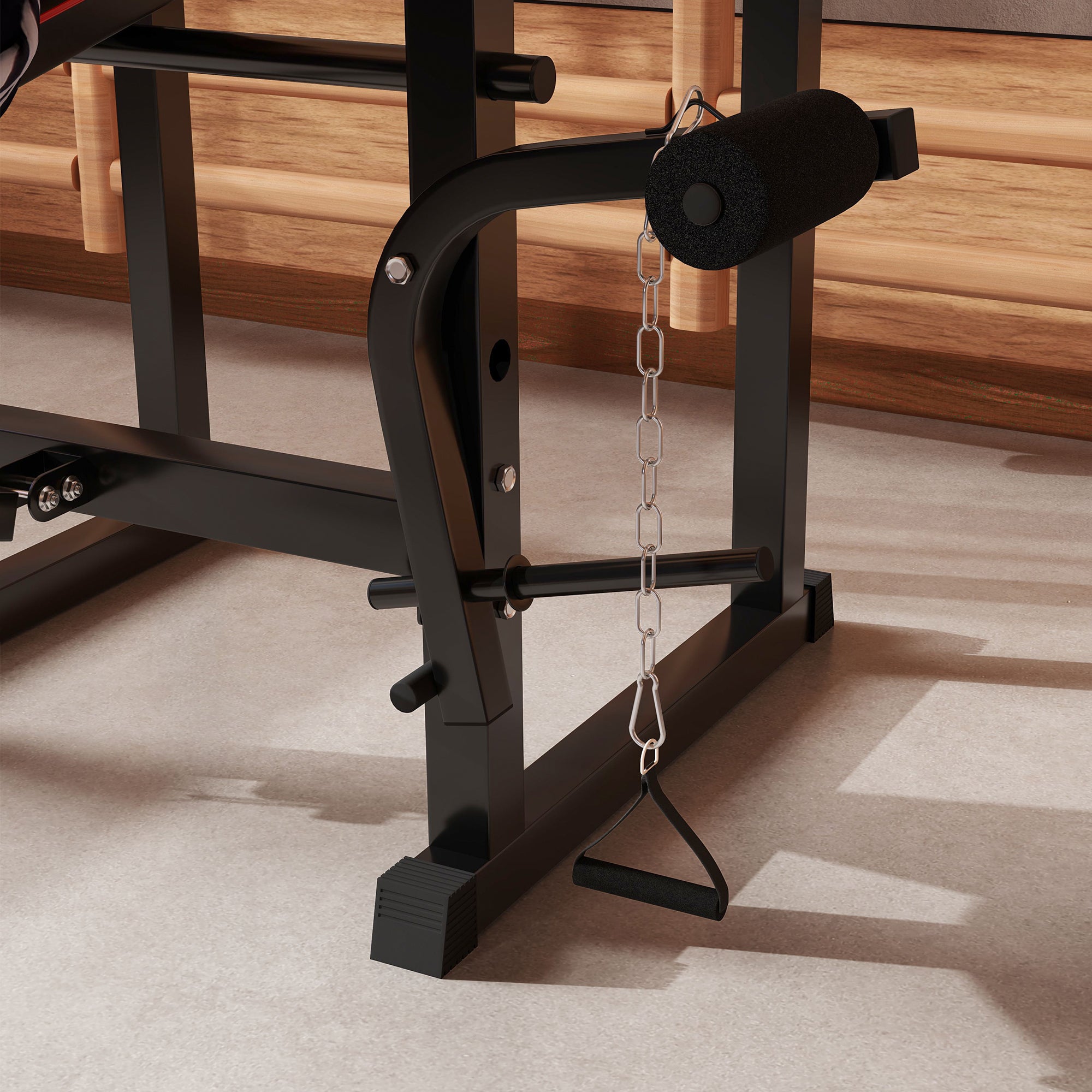 SPORTNOW 3-in-1 Adjustable Weight Bench with Barbell Rack & Preacher Curl
