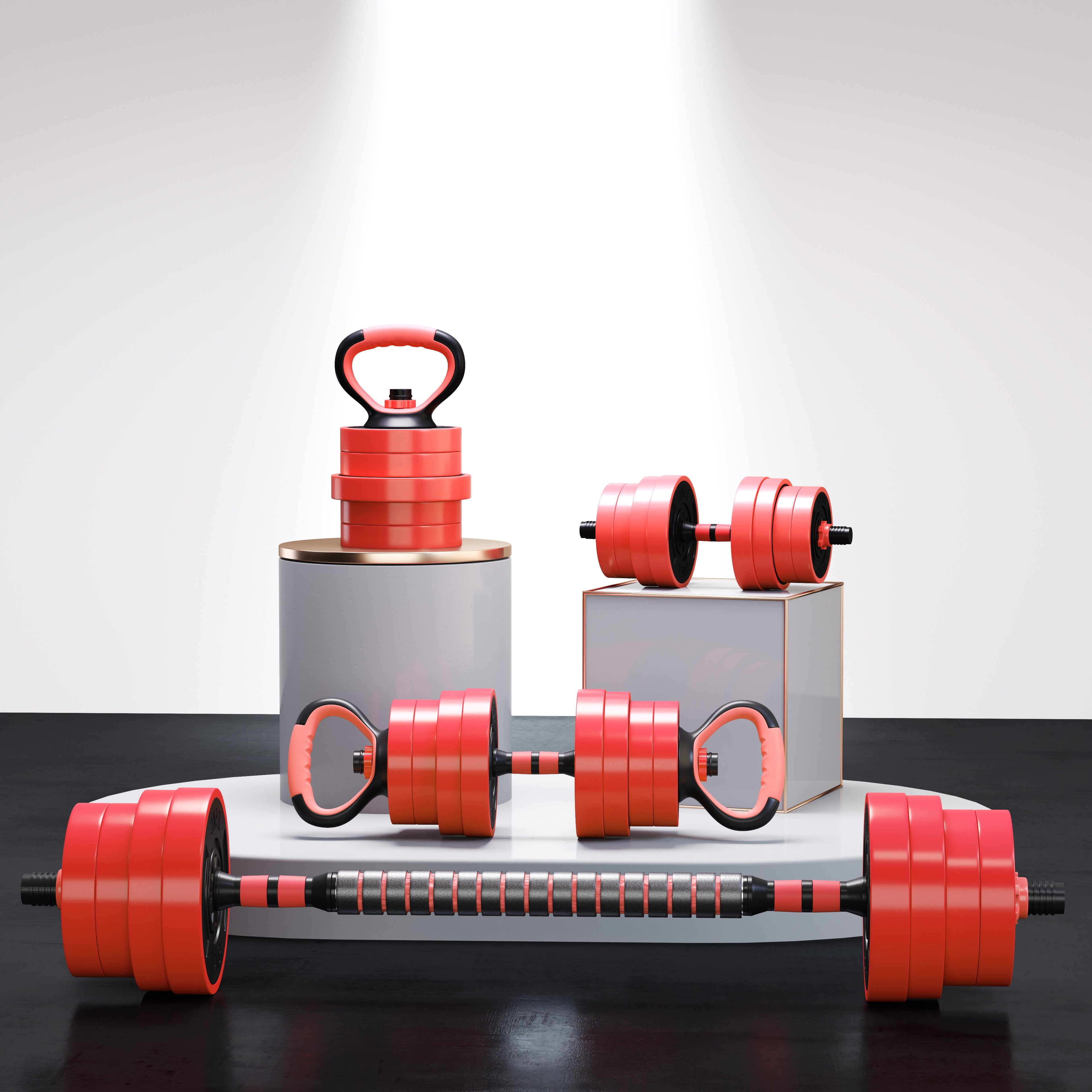 SPORTNOW 4-in-1 Adjustable Dumbbell Set