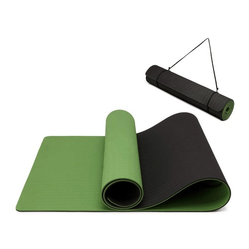 Yoga-1 Kono TPE Classic Yoga Mat - Eco-friendly, Durable, Green & Black - Fitness Max