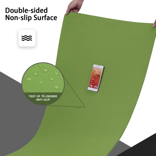 Yoga-1 Kono TPE Classic Yoga Mat - Eco-friendly, Durable, Green & Black - Fitness Max