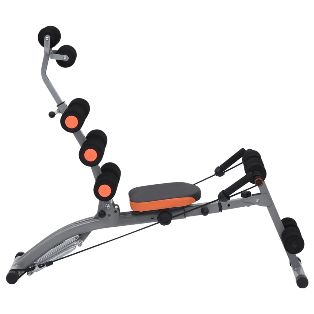 vidaXL L-shaped Abdominal Trainer Elastic Strings Home Office Fitness Equipment - Fitness Max
