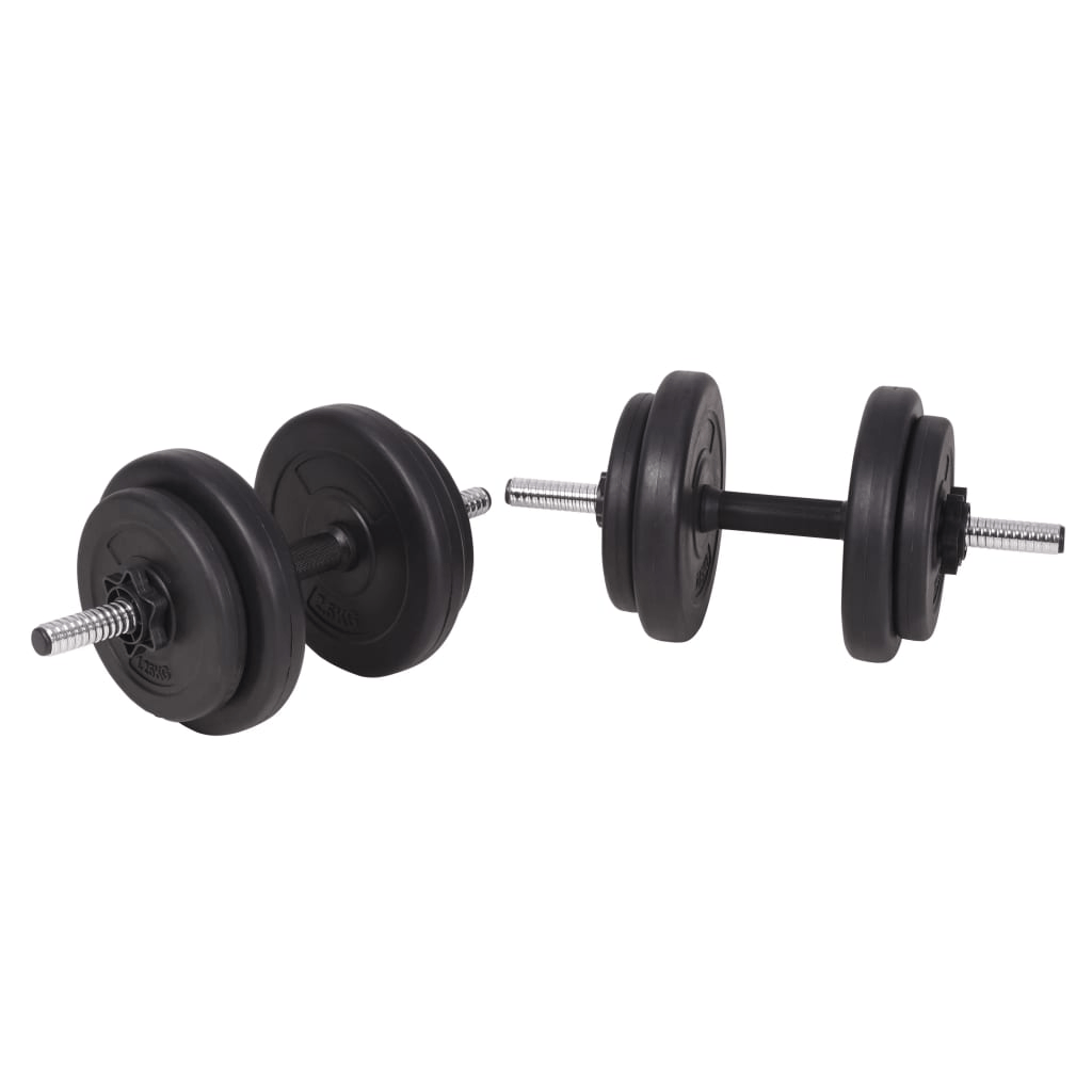 vidaXL 120 kg Weightlifting Set: Barbell and Dumbbell Set for Home Gym - Fitness Max