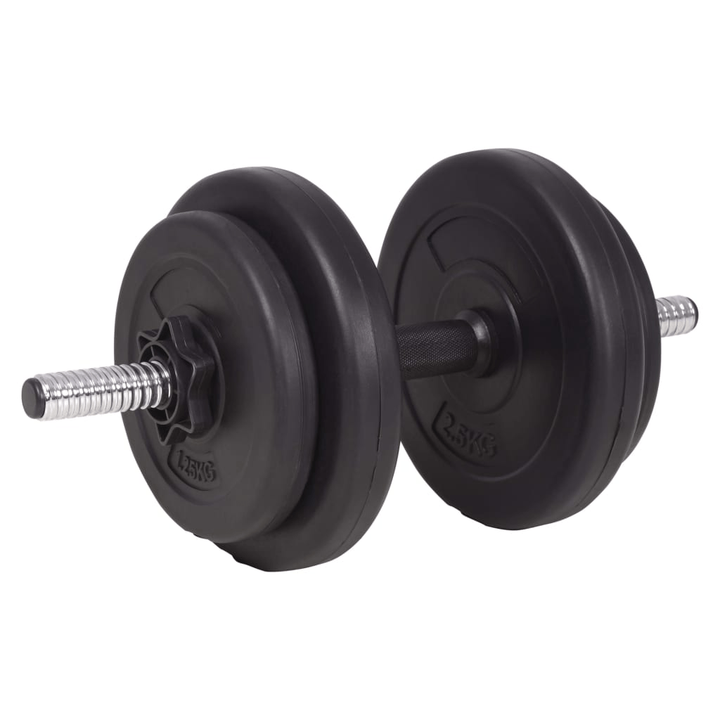 vidaXL 120 kg Weightlifting Set: Barbell and Dumbbell Set for Home Gym - Fitness Max