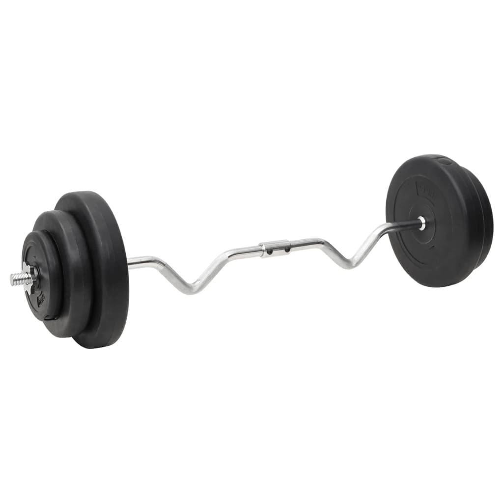 vidaXL Curl Barbell and Dumbbell Set, 60 kg Plates - Ultimate Fitness Gear - Fitness Max