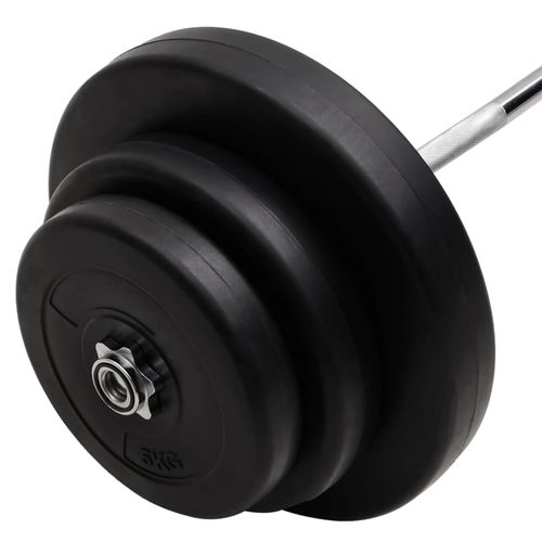 60 kg Curl Barbell with Plates - Fitness Max