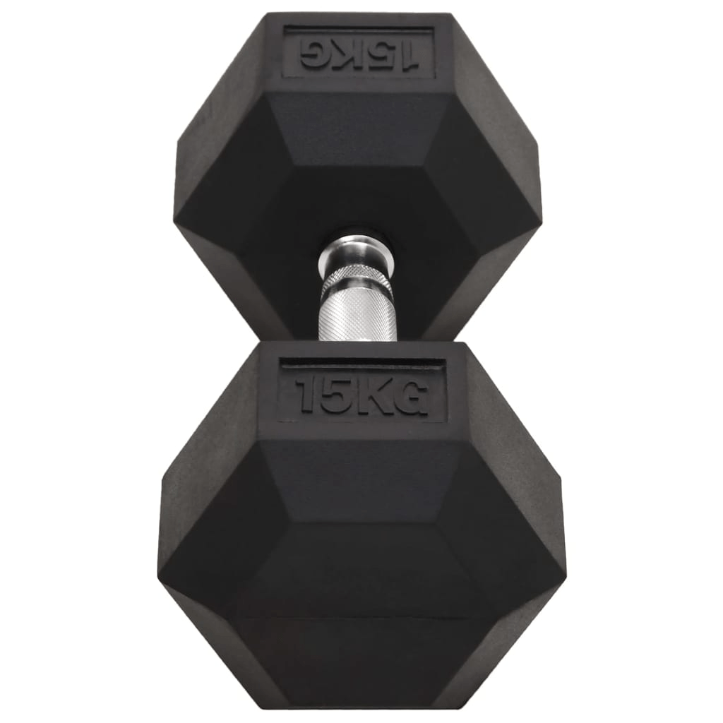 Dumbbell vidaXL 2 pcs 30 kg Cast Iron Dumbbells