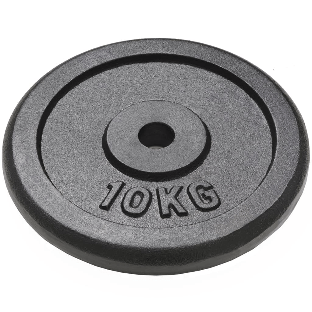 free weights vidaXL 2x10 kg Cast Iron Weight Plates