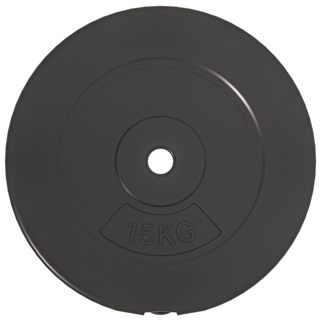 Free weights vidaXL 30 kg Cement Weight Plates - Durable Plastic Coating