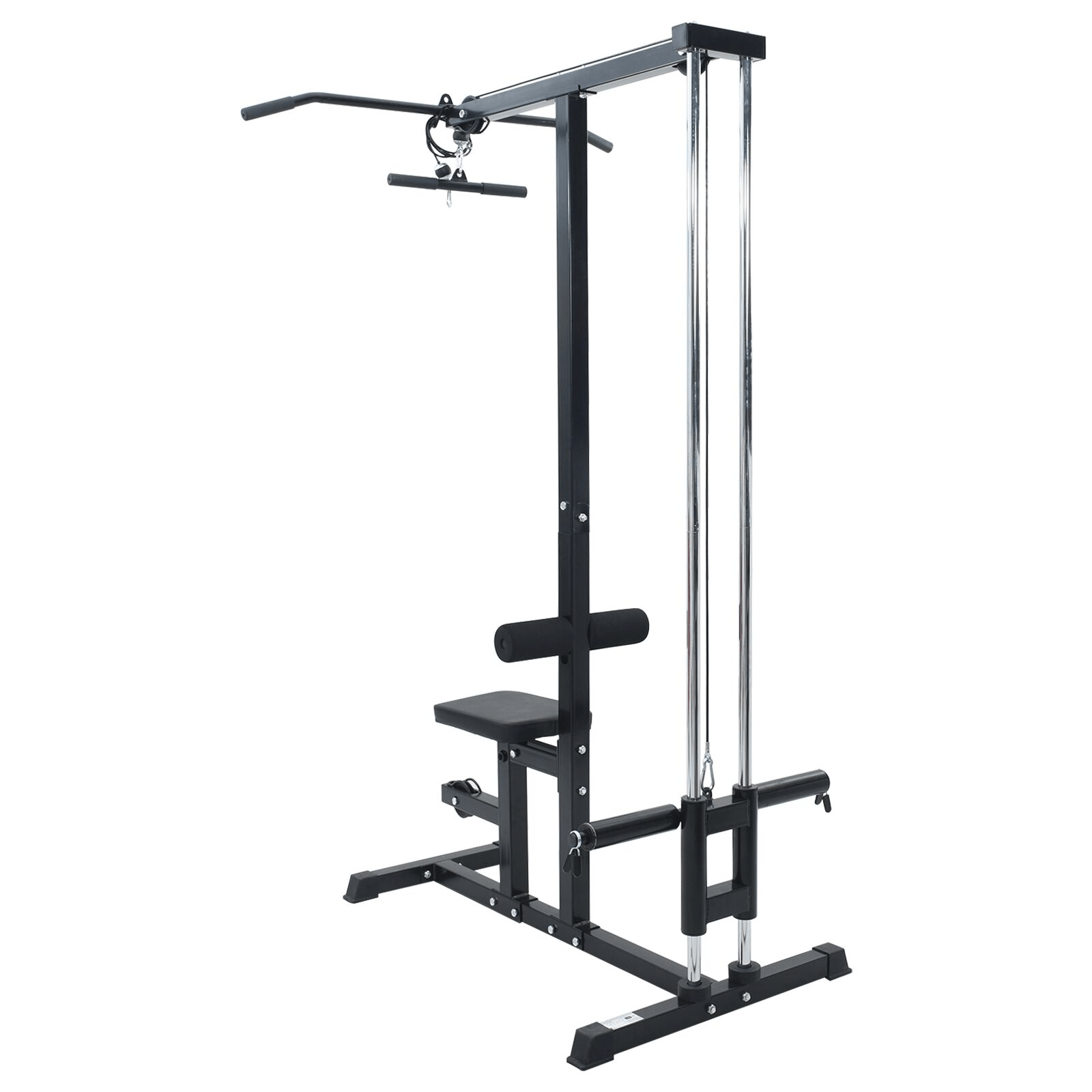 Multi Gym vidaXL Lat Pulldown Machine, Adjustable Seat, 80 kg Load