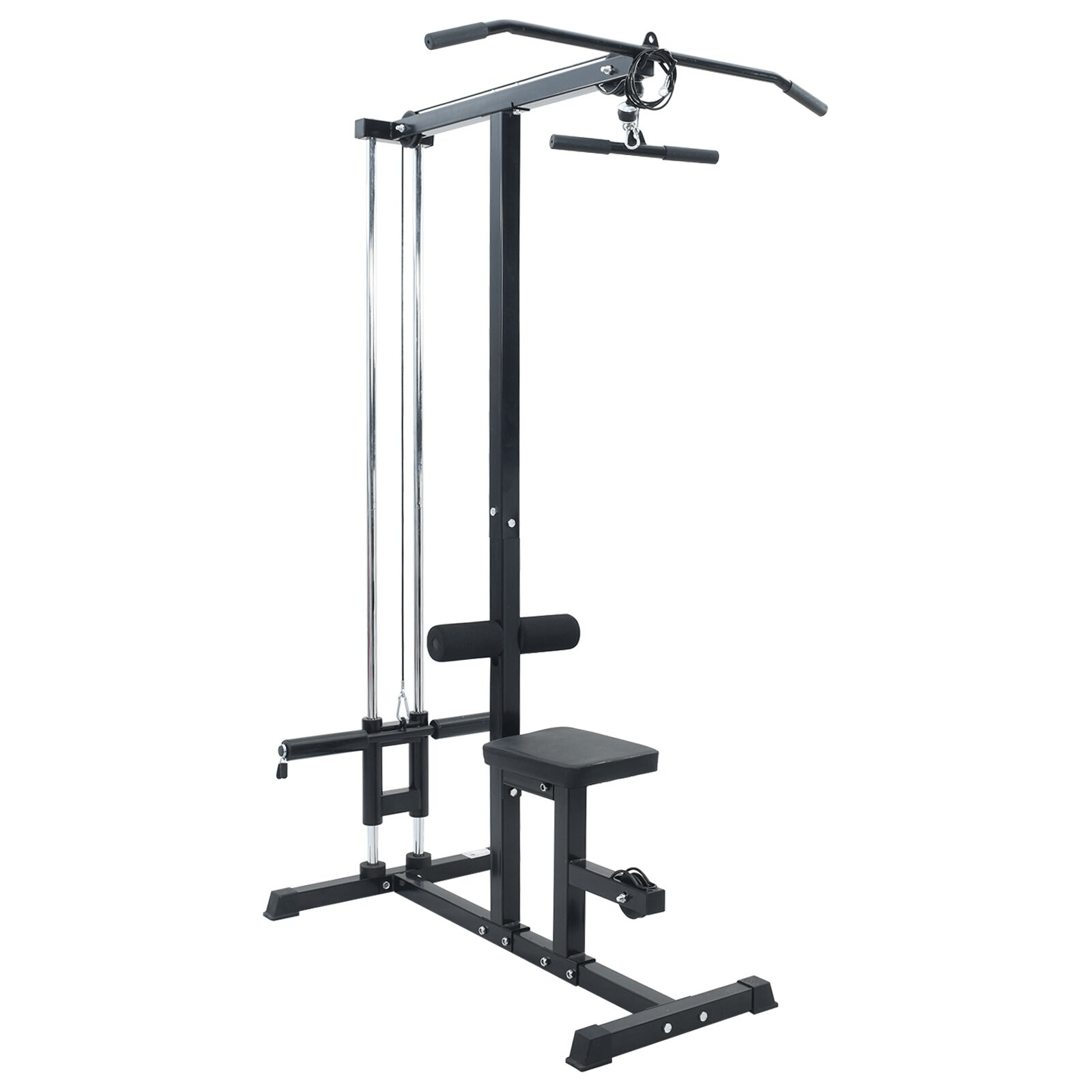 Multi Gym vidaXL Lat Pulldown Machine, Adjustable Seat, 80 kg Load