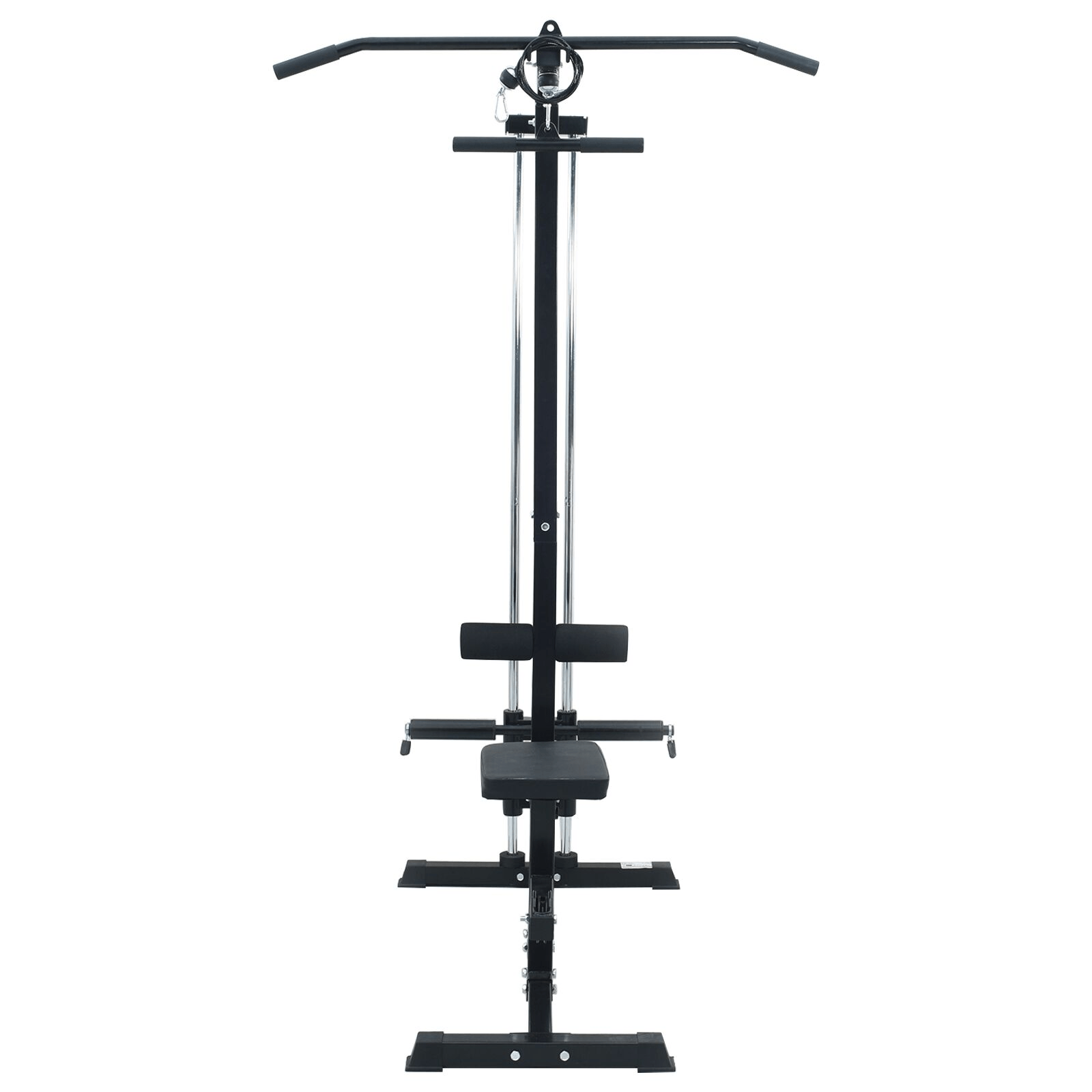 Multi Gym vidaXL Lat Pulldown Machine, Adjustable Seat, 80 kg Load