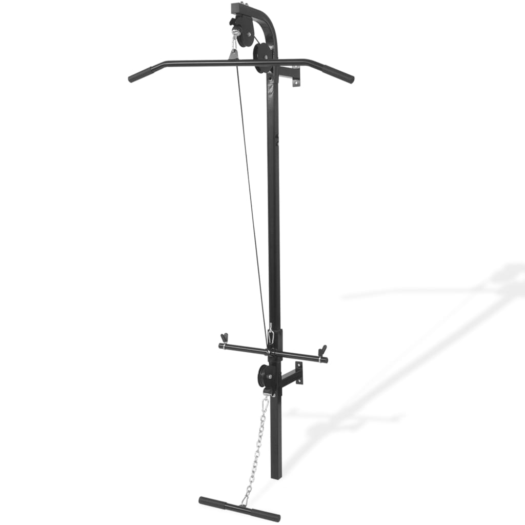 vidaXL Wall-mounted Home Gym with 2 Pulleys - Full-Body Workout Station - Fitness Max