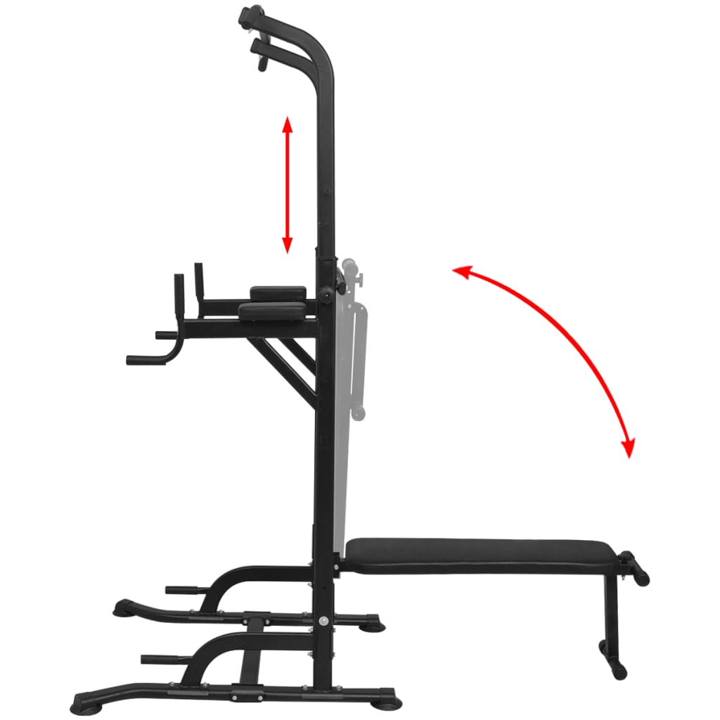 Power Tower vidaXL Power Tower with Sit-up Bench