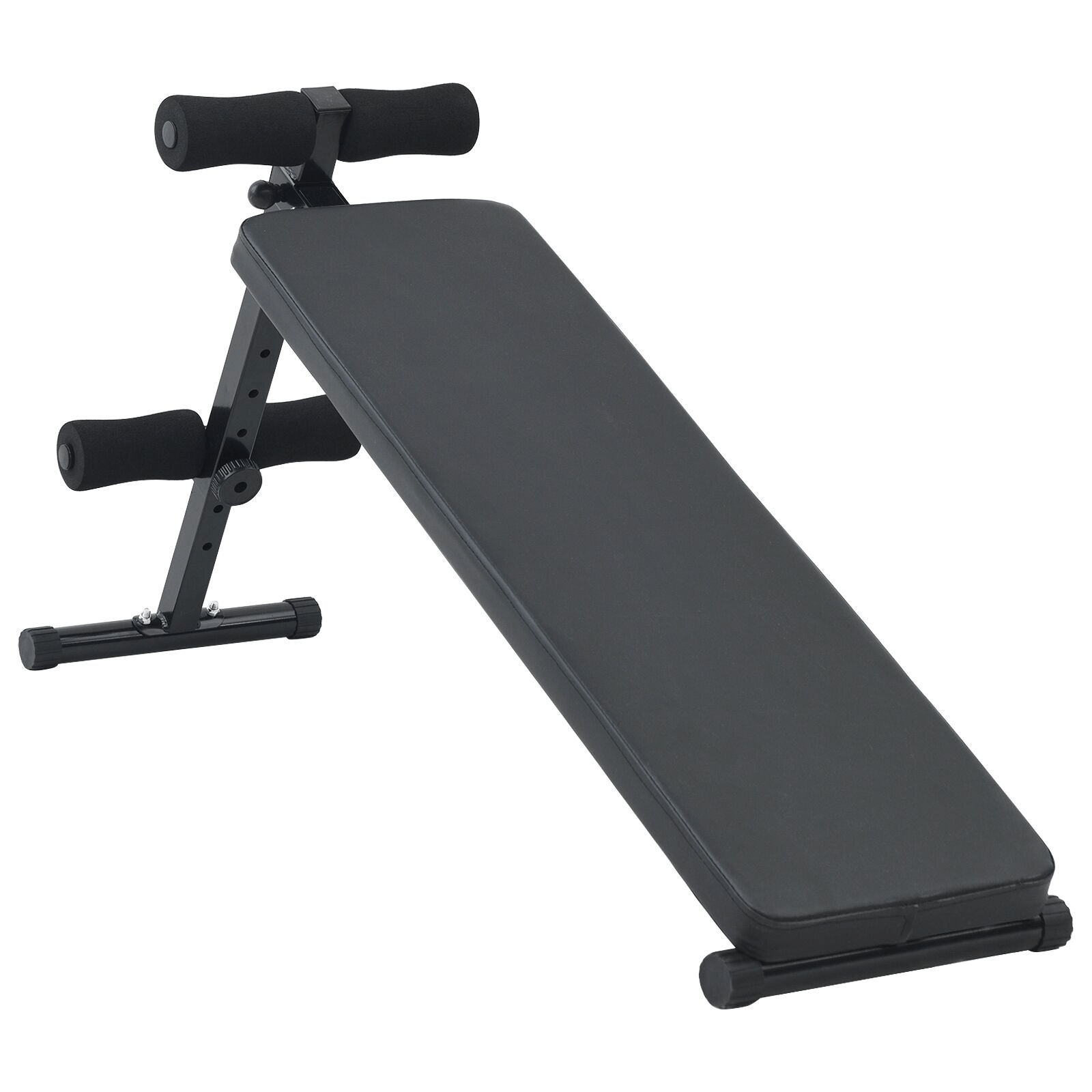 vidaXL Foldable Sit Up Bench with Adjustable 150kg Capacity, Steel Home Gym - Fitness Max