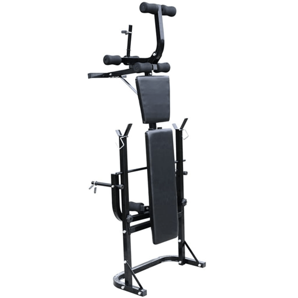 Folding Weight Bench Dumbbell Barbell Set for Home Gym - Fitness Max