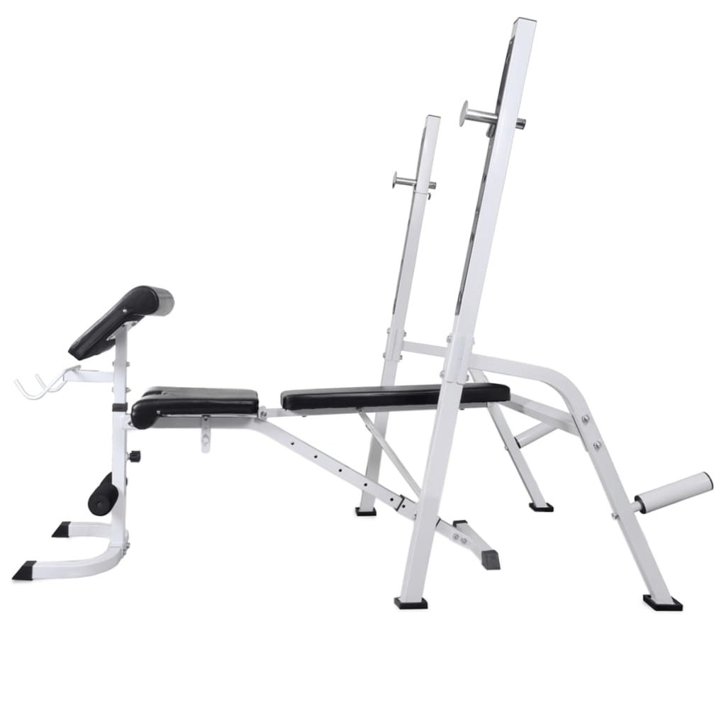 Workout Bench vidaXL Adjustable Workout Bench with Weight Rack, 60.5kg