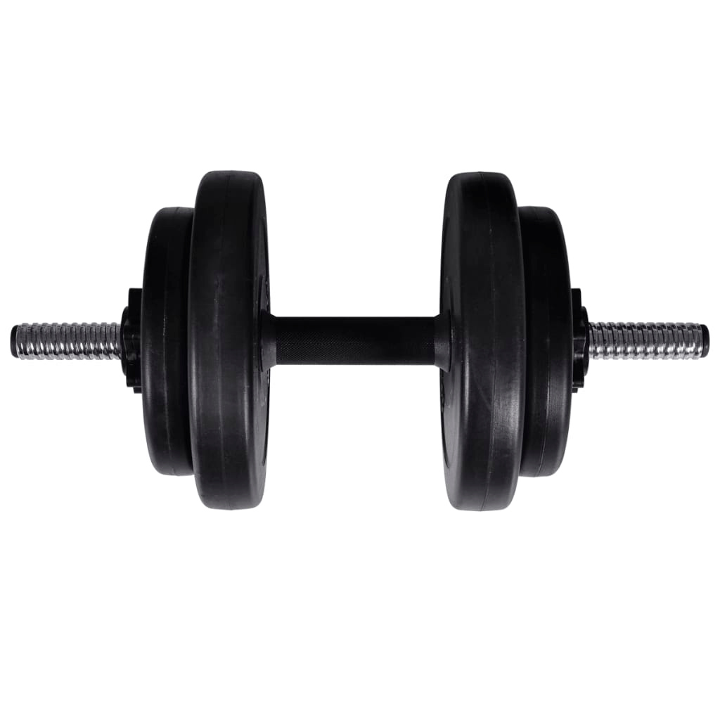vidaXL Weight Bench and Rack & 60.5kg Barbell and Dumbbell Set - Home Gym - Fitness Max