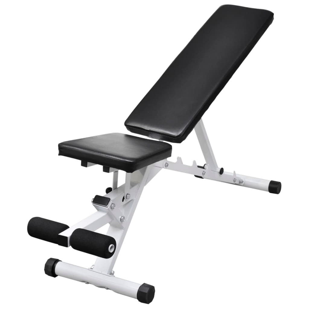 vidaXL Workout Bench with Barbell and Dumbbell Set 30.5 kg for Home Fitness - Fitness Max