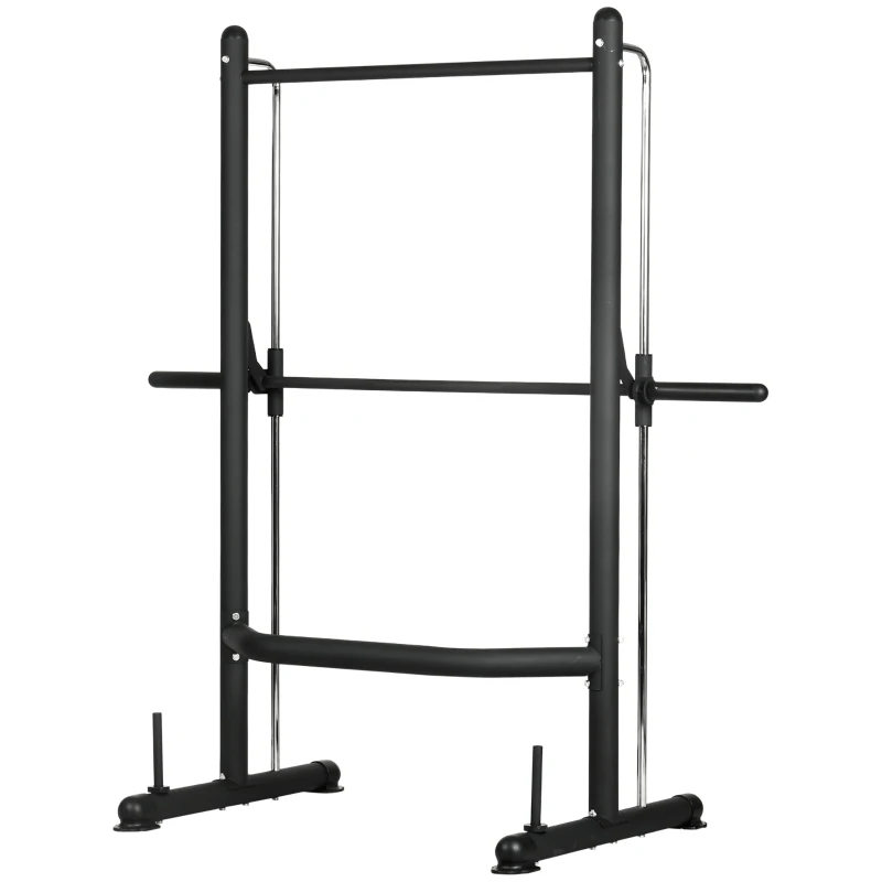 Multi Gym Adjustable Weight Lifting Stand with Pull Up Bar