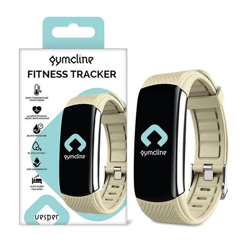 Gymcline Vesper Fitness Tracker, Cream with Body Temperature Monitoring - Fitness Max