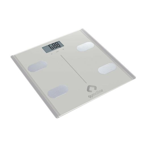 Gymcline Body Analysis Scale with BMI Report and Daily Calorie Guide, Silver - Fitness Max