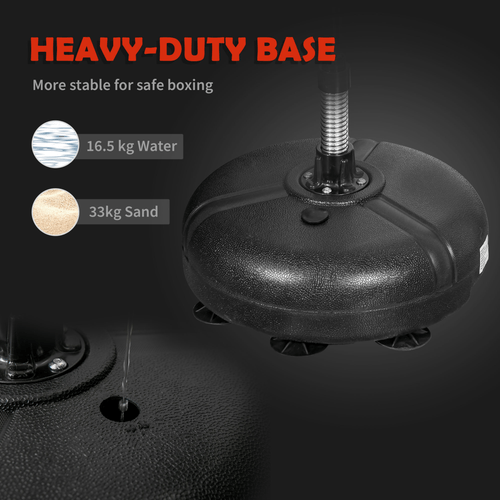 Adjustable height boxing training set with stable base for skill development. - Fitness Max
