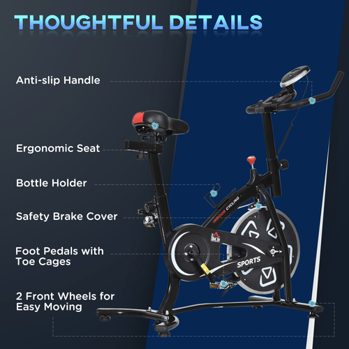 Ultimate Indoor Cycling Bike with LCD Display for Home Fitness. - Fitness Max