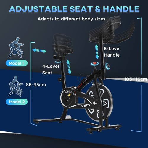 Ultimate Indoor Cycling Bike with LCD Display for Home Fitness. - Fitness Max