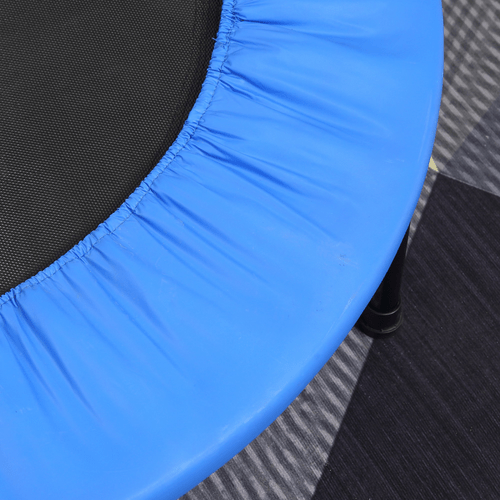 96 cm Blue HOMCOM Foldable Mini Fitness Trampoline Exercise Rebounder - Fitness Max