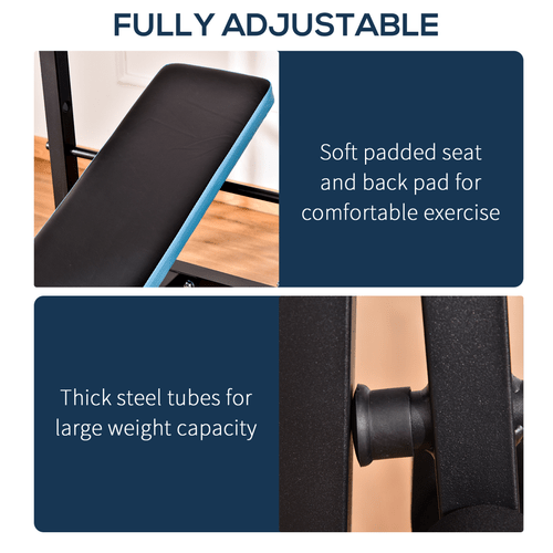 Adjustable Weight Bench with Leg Developer and Barbell Rack for Home Gym - Fitness Max
