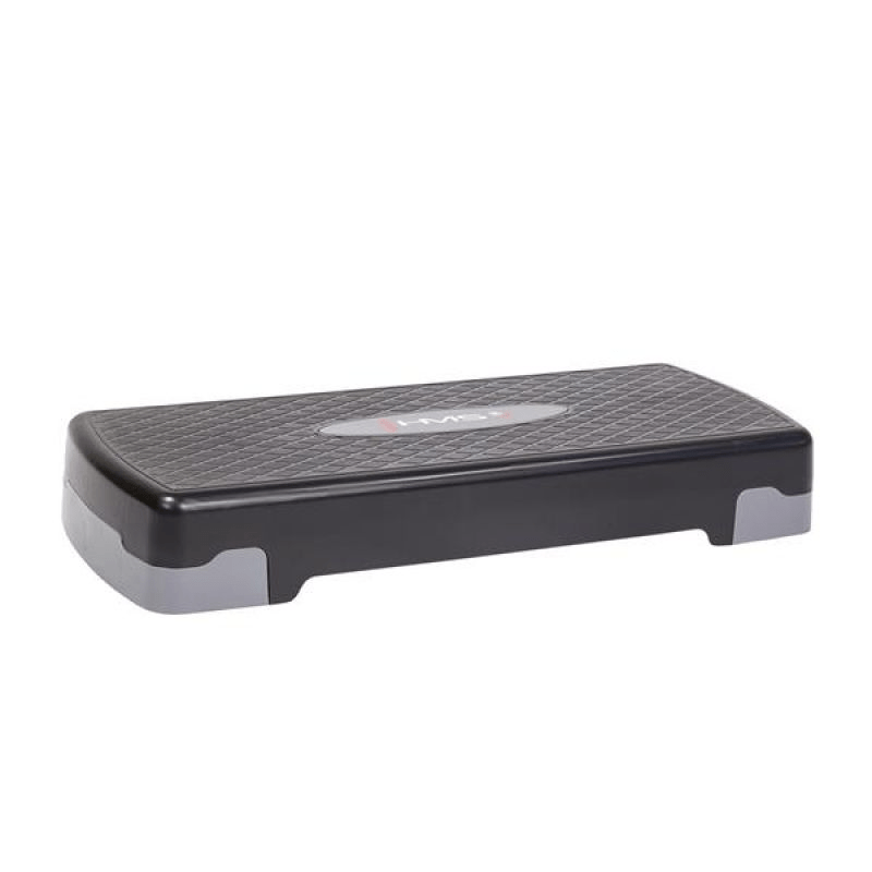 Adjustable HMS AS003 Aerobic Step: Durable, Lightweight Black/Gray/Red - Fitness Max