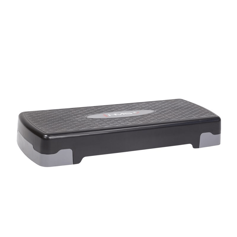 Adjustable HMS AS003 Aerobic Step: Durable, Lightweight Black/Gray/Red - Fitness Max