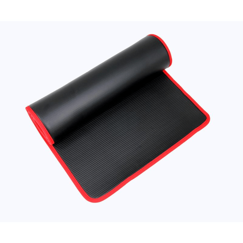 Adidas ADMT-12235 Training Mat: Premium Non-Slip NBR Foam, Black/Red - Fitness Max
