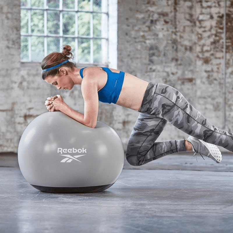 Reebok 65cm Gym Ball with Pump: Non-Slip for Home Workouts - Fitness Max