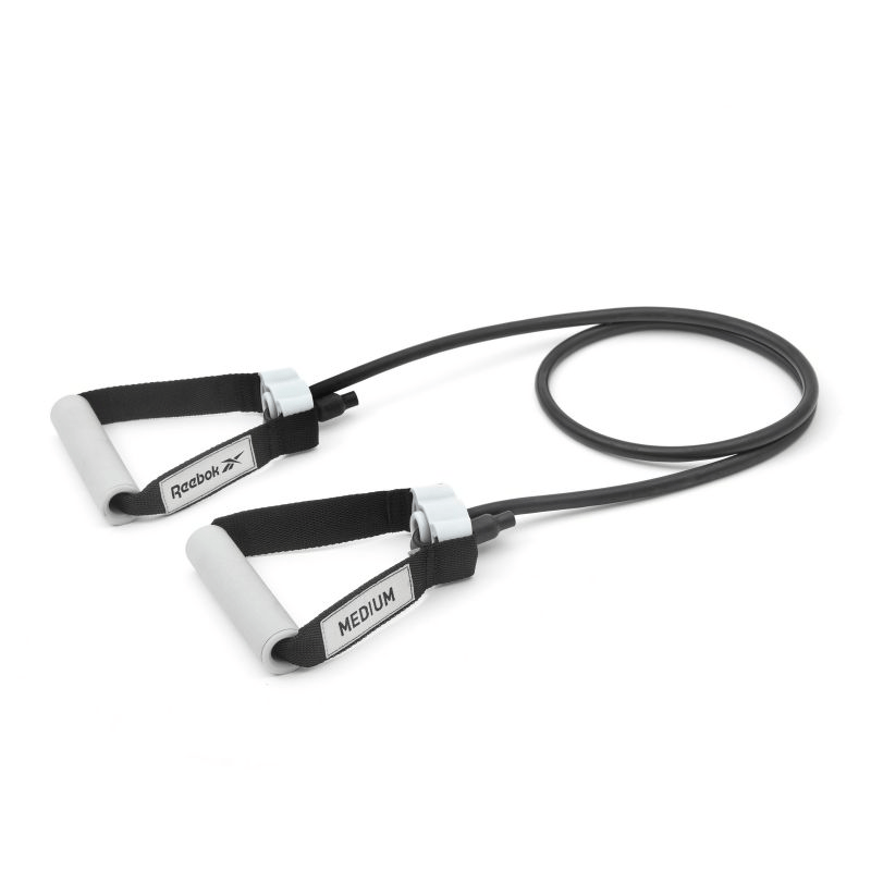 Resistance Bands Reebok Rubber Fitness Band with Adjustable Medium Resistance