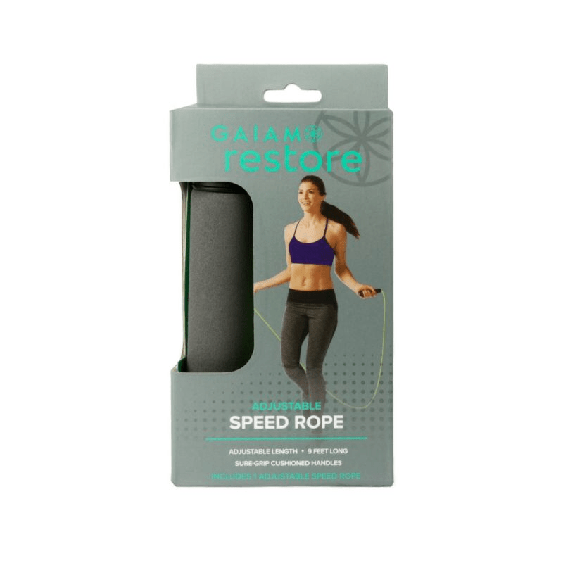 Gaiam Adjustable Jump Rope: Premium Cardio Fitness with Non-Kinking Vinyl - Fitness Max