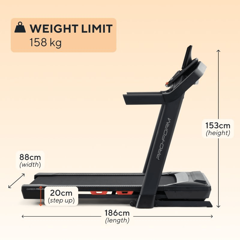 Proform Carbon Pro 2000 PFTL10925 Electric Treadmill: Home Workout Performance - Fitness Max