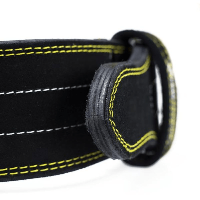 Durable 3-Layer Leather & Foam Strength Training Belt, Size M - Fitness Max